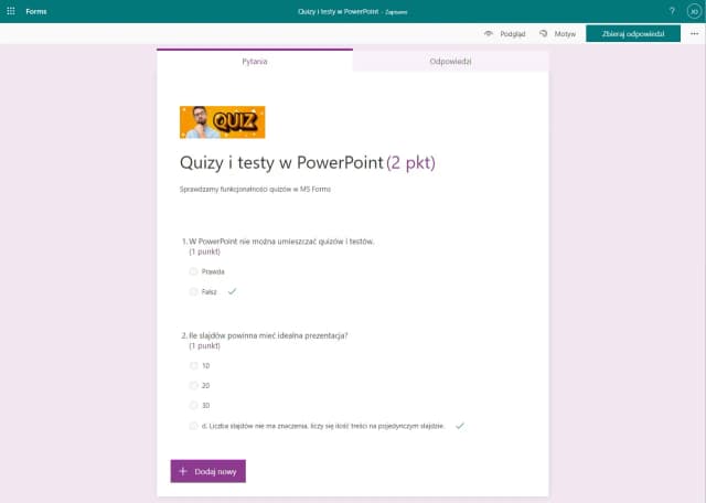 Jak zrobić quiz w PowerPoint i zaangażować uczestników prezentacji Jak zrobić quiz w PowerPoint i zaangażować uczestników prezentacji